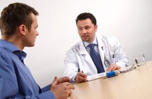 meeting with the doctor before surgical enlargement of the penis